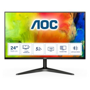 AOC B1 24B1H pantalla para PC de 59,9 cm (23.6 pulgadas) con resolución 1920 x 1080 Pixeles Full HD LED en color Negro. SKU: 24B1H