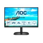 AOC B2 24B2XH/EU LED display 60,5 cm (23.8") 1920 x 1080 Pixeles Full HD en color negro, perfecto para trabajo y entretenimiento