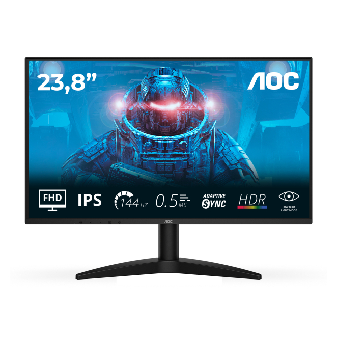 AOC 24B36X pantalla para PC 60,5 cm (23.8″) 1920 x 1080 Pixeles Full HD LED Negro 1 AOC 24B36X pantalla frontal