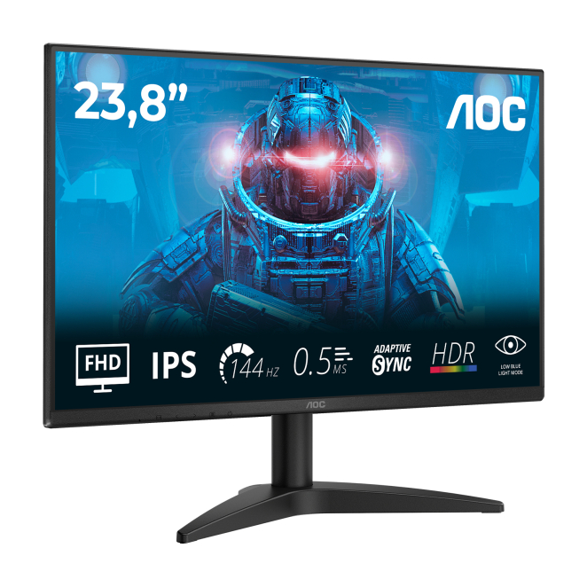 AOC 24B36X pantalla para PC 60,5 cm (23.8″) 1920 x 1080 Pixeles Full HD LED Negro 2 AOC 24B36X en uso