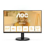 Monitor AOC 24B3HMA2 de 23.8 pulgadas con resolución Full HD 1920 x 1080 pixeles y tecnología LED, en color negro. Ideal para PC.
