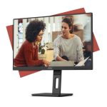 Monitor LED AOC de 23.8 pulgadas con resolución 1920 x 1080 píxeles Full HD, modelo 24E3QAF en color negro