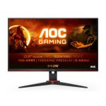 Monitor AOC G2 24G2SPAE/BK con pantalla LED de 60,5 cm (23.8 pulgadas), resolución 1920 x 1080 Pixeles Full HD, en colores Negro y Rojo