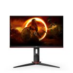 Pantalla AOC modelo 24G2SPU/BK para PC de 24 pulgadas con resolución Full HD de 1920x1080 píxeles, colores negro y rojo