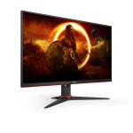 AOC G2 monitor LED de 24 pulgadas, resolución 1920 x 1080 Pixeles, Full HD en colores negro y rojo, SKU 24G2ZE/BK
