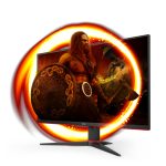 AOC G2 monitor LED de 24 pulgadas, resolución 1920 x 1080 Pixeles, Full HD en colores negro y rojo, SKU 24G2ZE/BK