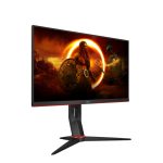 Monitor LED AOC G2 24G2ZU/BK de 23.8 pulgadas con resolución 1920 x 1080 Pixeles, Full HD en color negro y rojo. SKU: 24G2ZU/BK