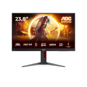 Monitor AOC G4 24G4HA para PC de 60,5 cm (23.8 pulgadas) con una resolución de 1920 x 1080 píxeles Full HD, LED en color negro y rojo. SKU: 24G4HA