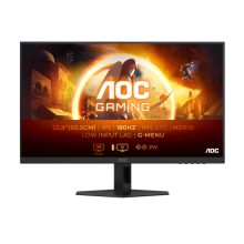 Pantalla para PC AOC 24G4XE de 24 pulgadas con resolución 1920 x 1080 Pixeles en Full HD, color Negro y Gris, ideal para una experiencia visual superior