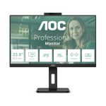 AOC 24P3QW pantalla para PC de 60,5 cm (23.8 pulgadas) con resolución 1920 x 1080 Pixeles Full HD en color negro, modelo 24P3QW