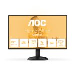 Monitor AOC B3 27B31H LED de 27 pulgadas con resolución 1920 x 1080 píxeles en color negro. SKU: 27B31H