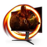 Pantalla para PC AOC 27G2SPU/BK de 27 pulgadas, resolución Full HD 1920 x 1080 píxeles, color negro y rojo, SKU 27G2SPU/BK