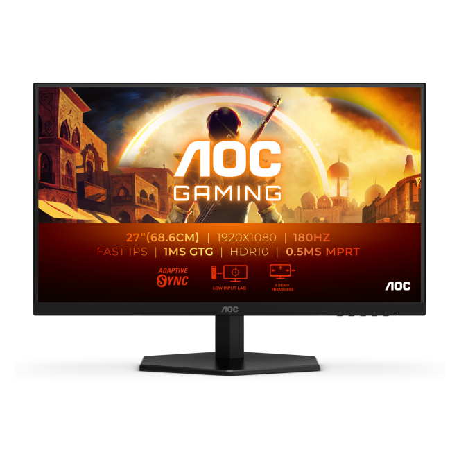 AOC monitor G4 27G42E LCD Full HD 27 pulgadas AOC G4 27G42E pantalla para PC 68,6 cm (27 pulgadas) 1920 x 1080 Pixeles Full HD LCD Negro, SKU: 27G42E