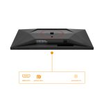 Monitor AOC G4 de 27 pulgadas con resolución 1920 x 1080 píxeles, tecnología LED, color negro y rojo. SKU: 27G4HA