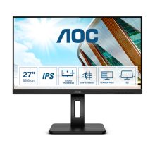 Monitor AOC P2 27P2Q LED display de 68,6 cm (27 pulgadas) con resolución 1920 x 1080 Pixeles Full HD en color negro, 27P2Q