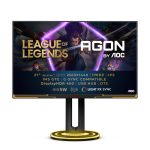 Monitor AOC AGON AG275QXL LED de 27 pulgadas con resolución 2560 x 1440 píxeles Quad HD en colores negro y oro. Modelo AG275QXL