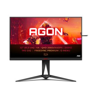 Monitor AOC AGON 5 AG325QZN/EU con pantalla LED de 31.5 pulgadas y resolución 2560 x 1440 Pixeles en color negro