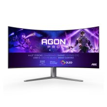 Monitor AOC AGON PRO AG456UCZD, pantalla LED de 114,3 cm (45 pulgadas) con resolución 3440 x 1440 Pixeles Wide Quad HD OLED, en color negro