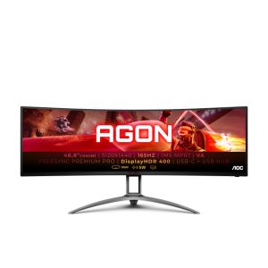 AOC B2 AG493UCX2 pantalla para PC de 124 cm, resolución 5120 x 1440 Pixeles, Quad HD, tecnología LED, color negro, AG493UCX2
