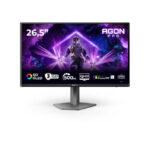 AOC AGON PRO AG276QKD2 pantalla para PC de 26.5 pulgadas, resolución 2560 x 1440 Pixeles Quad HD, tecnología QD-OLED, colores Negro y Gris, SKU AG276QKD2