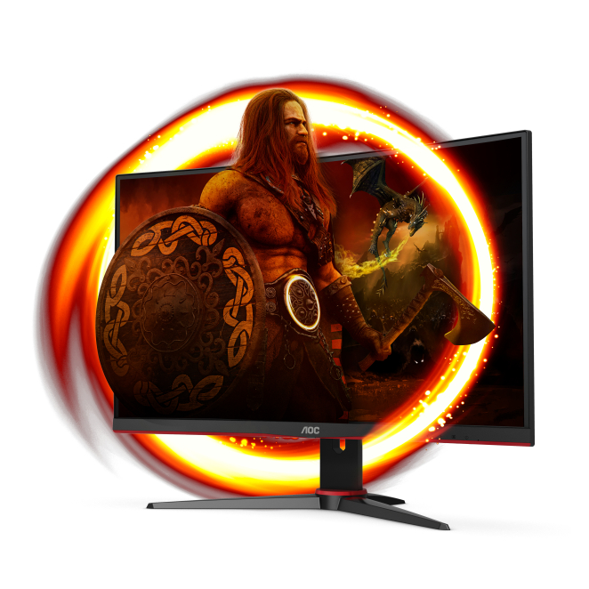 AOC G2 C24G2AE/BK pantalla para PC 59,9 cm (23.6″) 1920 x 1080 Pixeles Full HD LED Negro, Rojo 1 AOC G2 C24G2AE/BK pantalla para PC