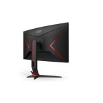 Monitor AOC G2 modelo C27G2Z3/BK con pantalla curva de 27 pulgadas, resolución 1920 x 1080 Pixeles Full HD, en color negro y rojo. SKU C27G2Z3/BK