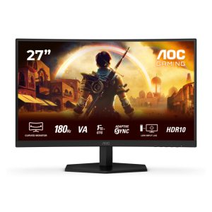 Monitor AOC G4 C27G42E de 27 pulgadas, resolución 1920 x 1080 Pixeles Full HD, color Negro y Rojo, sku C27G42E