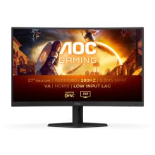 AOC G4 C27G4ZXE pantalla curva para PC de 68,6 cm (27 pulgadas) con resolución 1920 x 1080 Pixeles Full HD, tecnología LED, color negro. SKU C27G4ZXE
