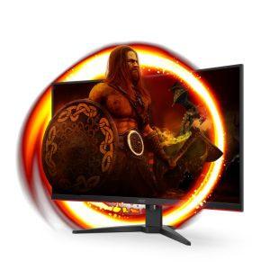 AOC G2 C32G2ZE/BK pantalla para PC 80 cm (31.5") 1920 x 1080 Pixeles Full HD LED Negro, Rojo con modelo C32G2ZE/BK