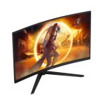 Monitor AOC G4 CQ32G4VE 31.5 pulgadas, resolución 2560 x 1440 Pixeles Quad HD, color negro y gris