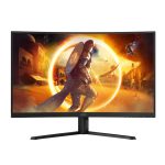 Monitor AOC G4 CQ32G4VE 31.5 pulgadas, resolución 2560 x 1440 Pixeles Quad HD, color negro y gris