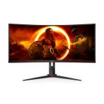 AOC G2 CU34G2XP pantalla para PC de 34 pulgadas con resolución 3440 x 1440 pixeles UltraWide Quad HD LED en color negro, CU34G2XP/BK