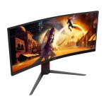 AOC G4 CU34G4 pantalla para PC de 34 pulgadas con resolución 3440 x 1440 pixeles, LED, colores negro y rojo