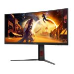 AOC G4 CU34G4 pantalla para PC de 34 pulgadas con resolución 3440 x 1440 pixeles, LED, colores negro y rojo
