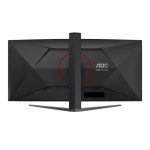 Imagen del monitor AOC G4 CU34G4Z de 34 pulgadas con resolución 3440 x 1440 pixeles y tecnología Wide Quad HD LED, SKU CU34G4Z, en colores negro y rojo
