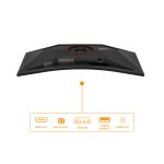 Imagen del monitor AOC G4 CU34G4Z de 34 pulgadas con resolución 3440 x 1440 pixeles y tecnología Wide Quad HD LED, SKU CU34G4Z, en colores negro y rojo