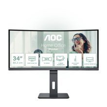 AOC CU34P3CV, pantalla para PC de 86,4 cm (34") con resolución 3440 x 1440 Pixeles UltraWide Quad HD. Categoría: Monitores/Uhltrawide