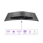 Monitor AOC Porsche PD34 de 34 pulgadas, resolución 3440 x 1440 Pixeles Wide Quad HD, tecnología QD-OLED, color negro, SKU PD34