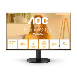 AOC B3 Q27B3CF2 pantalla para PC de 68,6 cm (27 pulgadas) con resolución de 2560 x 1440 pixeles Quad HD en color negro. Ideal para monitores de alta definición.