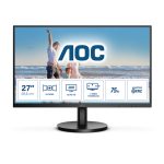 Monitor AOC Q27B3MA con pantalla LED de 27 pulgadas, resolución 2560 x 1440 píxeles, Quad HD en color negro