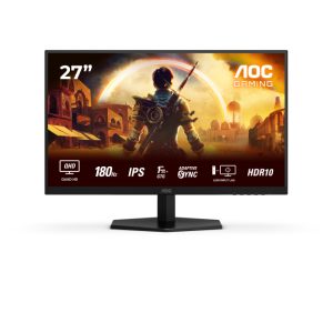 AOC G4 Q27G42XE pantalla para PC de 27 pulgadas, resolución 2560 x 1440, color negro y rojo