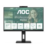 AOC Q27P3QW pantalla para PC de 27 pulgadas con resolución Quad HD de 2560 x 1440 pixeles, color negro, modelo Q27P3QW