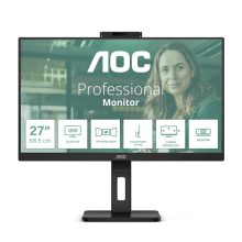 AOC Q27P3QW pantalla para PC de 27 pulgadas con resolución Quad HD de 2560 x 1440 pixeles, color negro, modelo Q27P3QW