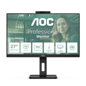 AOC Q27P3QW pantalla para PC de 27 pulgadas con resolución Quad HD de 2560 x 1440 pixeles, color negro, modelo Q27P3QW