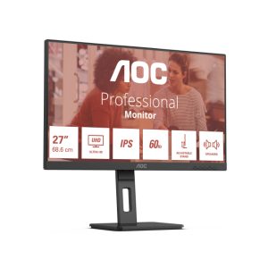 AOC E3 U27E3UF pantalla para PC de 27 pulgadas con resolución 3840 x 2160 Pixeles 4K Ultra HD LED en color negro. SKU U27E3UF