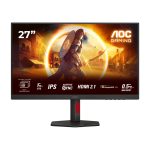 Monitor AOC G4 U27G4R de 27 pulgadas, resolución 3840 x 2160 píxeles, 4K Ultra HD, colores negro y rojo, SKU U27G4R.