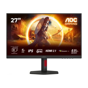 Monitor AOC G4 U27G4R de 27 pulgadas, resolución 3840 x 2160 píxeles, 4K Ultra HD, colores negro y rojo, SKU U27G4R.