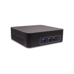 AOPEN DEN5128 Mini PC en color negro con 128 GB de almacenamiento y sistema de 2.0 canales - SKU 490.ON600.0020