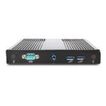 AOPEN Mini PC modelo DE3450Z con procesador Intel Celeron N3350, 4GB de RAM DDR3L-SDRAM, 128GB de almacenamiento SSD, sistema operativo Windows 10 IoT Enterprise y carcasa negra. SKU: 91.DEHAC.E3D0