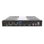 AOPEN Mini PC modelo DE3450Z con procesador Intel Celeron N3350, 4GB de RAM DDR3L-SDRAM, 128GB de almacenamiento SSD, sistema operativo Windows 10 IoT Enterprise y carcasa negra. SKU: 91.DEHAC.E3D0